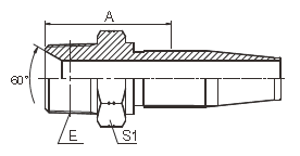 Metrische wiederverwendbare hydraulische Schlauch-Installationen 15618 des Mannsae - Ärmel-Faden Rod des Schlauch-R5