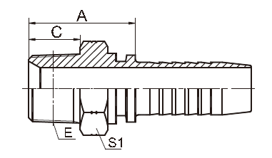 Hydraulische männliche Verbindung des Nippel-2 des Zoll-BSP der Installations-13011-SP verzinkt