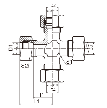 Querlärm-hydraulische Installationen/Grad-Kegel-Installation Mequal metrische 24
