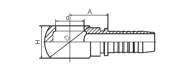 Industrie-Kohlenstoffstahl-metrisches Banjo-hydraulischer Installations-Lärm 7642 verzinkt