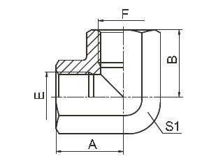 Kohlenstoffstahl-hydraulische Winkelverschraubung/Ellbogen-Rohrverbinder ISO 1179